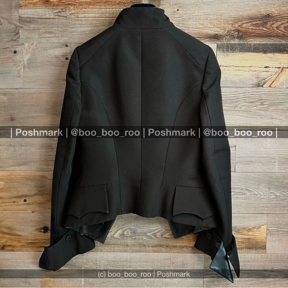 LOUIS VUITTON Ready-to-Wear Black Military Vegan Leather Jacket, 💯AUTHENTIC - Picture 2 of 15